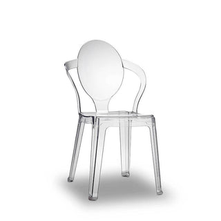 Scab Spoon chair Polycarbonate by Roberto Semprini Scab Transparent 100 - Buy now on ShopDecor - Discover the best products by SCAB design