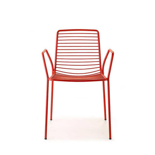 Scab Summer armchair with armrests by Roberto Semprini Scab Brick red VM - Buy now on ShopDecor - Discover the best products by SCAB design
