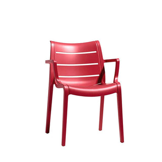 Scab Sunset armchair Technopolymer by Luisa Battaglia Scab Red geranium 42 - Buy now on ShopDecor - Discover the best products by SCAB design