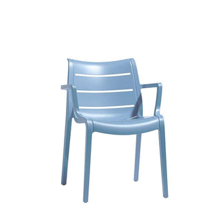 Scab Sunset armchair Technopolymer by Luisa Battaglia Scab Light blue 62 - Buy now on ShopDecor - Discover the best products by SCAB design