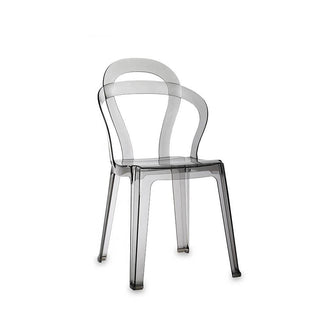 Scab Titì chair Polycarbonate by Roberto Semprini Scab Transparent smoked grey 183 - Buy now on ShopDecor - Discover the best products by SCAB design