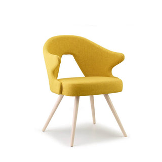 Scab You armchair bleached beech and fabric seat Scab Saffron T5 27 - Buy now on ShopDecor - Discover the best products by SCAB design