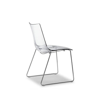 Scab Zebra Antishock sled chair by Luisa Battaglia Scab Transparent 100 - Buy now on ShopDecor - Discover the best products by SCAB design