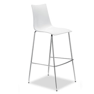 Scab Zebra Antishock stool seat h. 80 cm by Luisa Battaglia Scab White 310 - Buy now on ShopDecor - Discover the best products by SCAB design