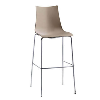 Scab Zebra Tecnopolimero stool seat h. 80 cm by Luisa Battaglia Scab Dove grey 15 - Buy now on ShopDecor - Discover the best products by SCAB design