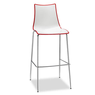 Scab Zebra Two-Coloured stool h. 80 cm by Luisa Battaglia Scab Red 40 - Buy now on ShopDecor - Discover the best products by SCAB design
