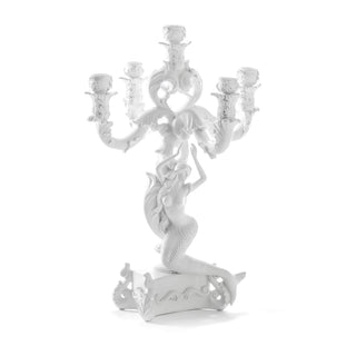 Seletti Burlesque Mermaid 5-arm candelabra White - Buy now on ShopDecor - Discover the best products by SELETTI design