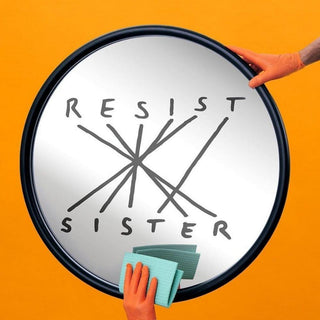 Seletti Connection Mirror Resist Sister mirror - Buy now on ShopDecor - Discover the best products by SELETTI design