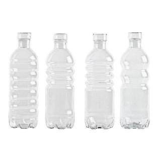 Seletti Estetico Quotidiano La Bottiglia small clear glass bottle - Buy now on ShopDecor - Discover the best products by SELETTI design