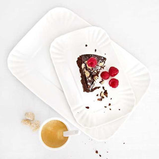 Seletti Estetico Quotidiano white porcelain tray 26x34 cm. - Buy now on ShopDecor - Discover the best products by SELETTI design