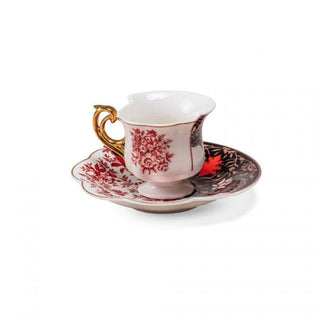 Seletti Hybrid 2.0 porcelain coffee cup Sagala with saucer - Buy now on ShopDecor - Discover the best products by SELETTI design