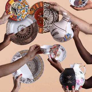 Seletti Hybrid 2.0 porcelain dinner plate Mitla - Buy now on ShopDecor - Discover the best products by SELETTI design