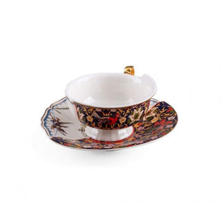 Seletti Hybrid 2.0 porcelain tea cup Kannauj with saucer - Buy now on ShopDecor - Discover the best products by SELETTI design
