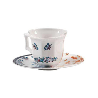 Seletti Hybrid porcelain coffee cup Leonia with saucer - Buy now on ShopDecor - Discover the best products by SELETTI design