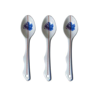 Seletti Hybrid set 3 porcelain spoons Armilla - Buy now on ShopDecor - Discover the best products by SELETTI design