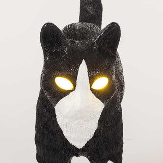 Seletti Jobby The Cat table lamp black and white - Buy now on ShopDecor - Discover the best products by SELETTI design