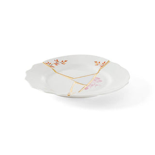 Seletti Kintsugi fruit plate in porcelain/24 carat gold mod. 1 - Buy now on ShopDecor - Discover the best products by SELETTI design