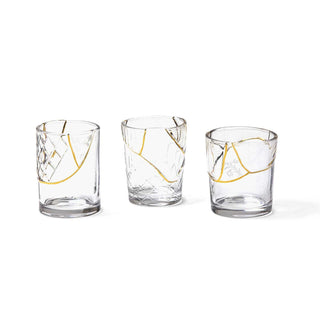 Seletti Kintsugi glass transparent/24 carat gold mod. 1 - Buy now on ShopDecor - Discover the best products by SELETTI design