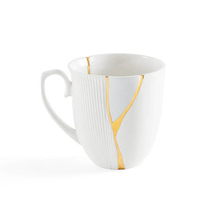 Seletti Kintsugi mug cup in porcelain/24 carat gold mod. 2 - Buy now on ShopDecor - Discover the best products by SELETTI design