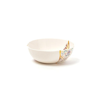 Seletti Kintsugi salad bowl in porcelain/24 carat gold mod. 1 - Buy now on ShopDecor - Discover the best products by SELETTI design