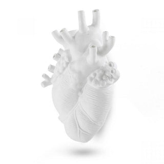 Seletti Love In Bloom Giant large white heart vase in porcelain - Buy now on ShopDecor - Discover the best products by SELETTI design