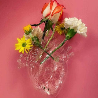 Seletti Love In Bloom Glass heart vase in glass - Buy now on ShopDecor - Discover the best products by SELETTI design