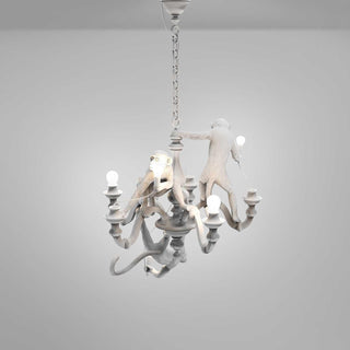 Seletti Monkey Chandelier suspension lamp white - Buy now on ShopDecor - Discover the best products by SELETTI design