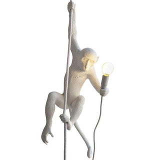 Seletti Monkey Lamp With Rope ceiling lamp white - Buy now on ShopDecor - Discover the best products by SELETTI design