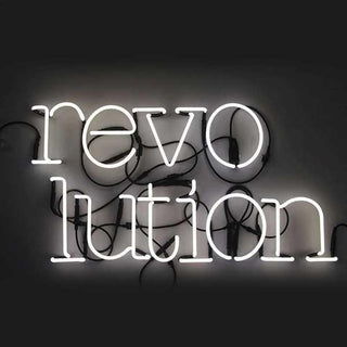 Seletti Neon Art Revolution wall light letter white - Buy now on ShopDecor - Discover the best products by SELETTI design