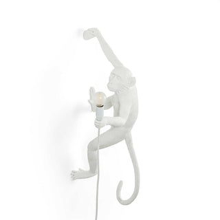 Seletti The Monkey Lamp Hanging Right Hand wall lamp white - Buy now on ShopDecor - Discover the best products by SELETTI design