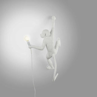 Seletti The Monkey Lamp Hanging Right Hand wall lamp white - Buy now on ShopDecor - Discover the best products by SELETTI design