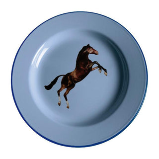 Seletti Toiletpaper dinner plate horse - Buy now on ShopDecor - Discover the best products by TOILETPAPER HOME design