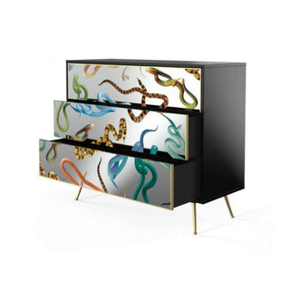 Seletti Toiletpaper Furnitur Snakes chest of 3 drawers - Buy now on ShopDecor - Discover the best products by TOILETPAPER HOME design