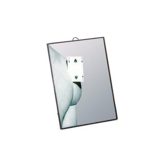 Seletti Toiletpaper Mirror Small Two of Spades - Buy now on ShopDecor - Discover the best products by TOILETPAPER HOME design