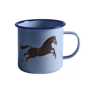 Seletti Toiletpaper mug light blue horse - Buy now on ShopDecor - Discover the best products by TOILETPAPER HOME design