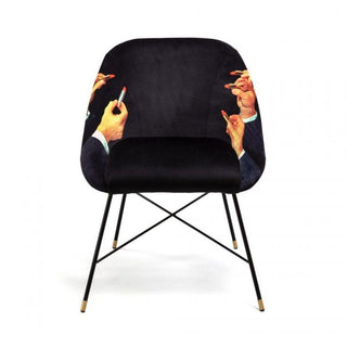 Seletti Toiletpaper Padded Chair Lipsticks Black - Buy now on ShopDecor - Discover the best products by TOILETPAPER HOME design