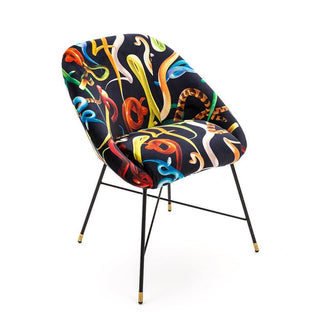 Seletti Toiletpaper Padded Chair Snakes - Buy now on ShopDecor - Discover the best products by TOILETPAPER HOME design