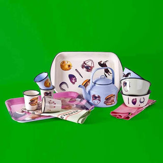 Seletti Toiletpaper set 6 glasses with mix of decors - Buy now on ShopDecor - Discover the best products by TOILETPAPER HOME design
