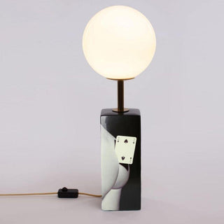 Seletti Toiletpaper Table Lamp Two of Spades - Buy now on ShopDecor - Discover the best products by TOILETPAPER HOME design