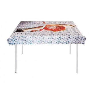 Seletti Toiletpaper tablecloth light blue fish - Buy now on ShopDecor - Discover the best products by TOILETPAPER HOME design
