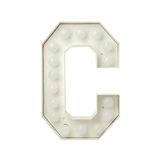 Seletti Vegaz Letter C white - Buy now on ShopDecor - Discover the best products by SELETTI design