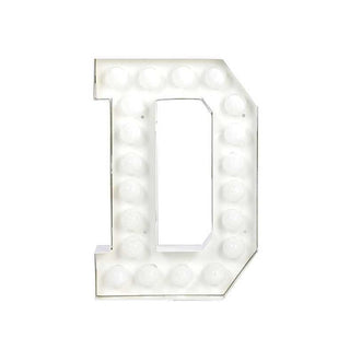 Seletti Vegaz Letter D white - Buy now on ShopDecor - Discover the best products by SELETTI design