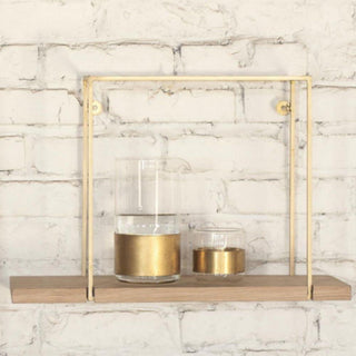Serax Daysign Hang rack shelf wood/brass h. 30 cm. - Buy now on ShopDecor - Discover the best products by SERAX design