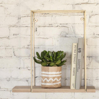 Serax Daysign Hang rack shelf wood/brass h. 45 cm. - Buy now on ShopDecor - Discover the best products by SERAX design