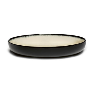 Serax Dé high plate diam. 24 cm. off white/black var D - Buy now on ShopDecor - Discover the best products by SERAX design