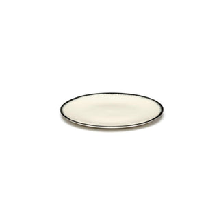 Serax Dé plate diam. 14 cm. off white/black var 1 - Buy now on ShopDecor - Discover the best products by SERAX design