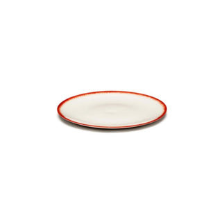 Serax Dé plate diam. 14 cm. off white/red var 2 - Buy now on ShopDecor - Discover the best products by SERAX design