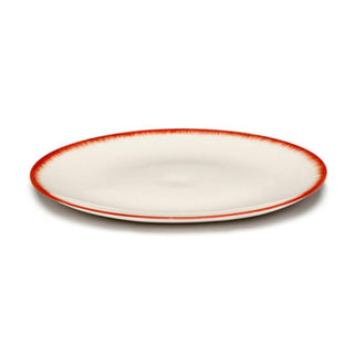 Serax Dé plate diam. 24 cm. off white/red var 2 - Buy now on ShopDecor - Discover the best products by SERAX design
