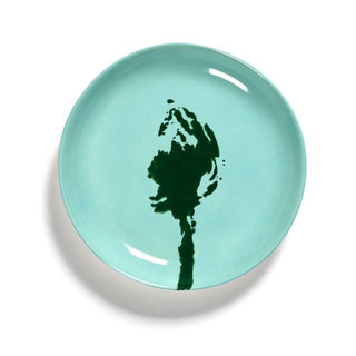 Serax Feast dinner plate diam. 16 cm. azure - artichoke green - Buy now on ShopDecor - Discover the best products by SERAX design
