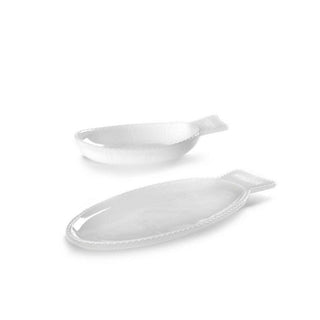 Serax Fish & Fish dish flat 35 cm. milk white - Buy now on ShopDecor - Discover the best products by SERAX design